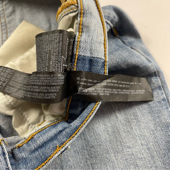 Zara Woman Premium Denim Collection Distressed Ripped Blue Jeans Women’s USA- 8 - Picture 12 of 16